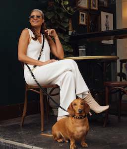 AURA ANIMALE - SOUL DOG HANDSFREE LEAD - BLACK