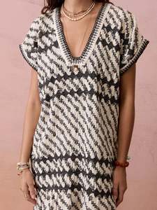 BOTEH - LEVANTE HERA TUNIC - PEBBLE BLACK