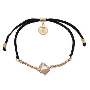 TIGER FRAME - BLACK WITH DIAMOND QUARTZ CHAIN AND CORD - BLACK
