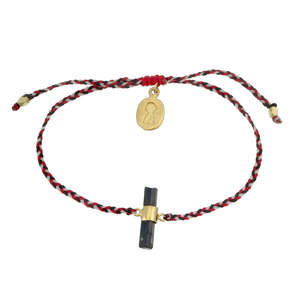 TIGER FRAME - BLESSING BRACELET TRIDATU BLACK TOURMALINE - GOLD
