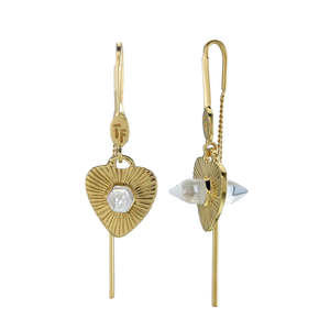 TIGER FRAME - LOVERS PULL THROUGH EARRINGS - QUARTZ