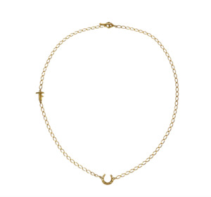 Jewellery 1: TIGER FRAME - LUCKY LOVE SHORT GOLD NECKLACE