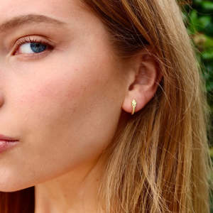 Dane Jewellery: DANE JEWELLERY - SNAKE HUGGIES - GOLD