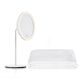 Zone Denmark LED Tabletop Mirror, 5x + Bonus Bath Towel