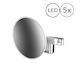 Emco Evo LED Magnifying Wall Mirror, 5x Magnification  (Hardwired)