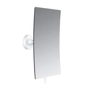 For Wall: Emco White Wall Mirror, 3x, Rectangular
