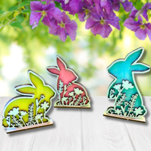 Decorative Silhouette Bunnies