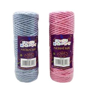 Craft Macrame Rope - Pink - 4mm x 50m