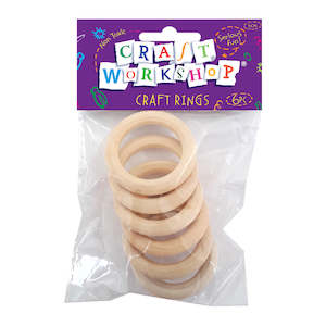 Craft Natural Rings 5cm 6pc