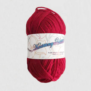 Deep Red Yarn 100g