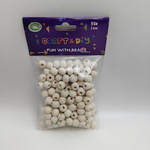 Beads 1: Wooden Round Natural Bead
