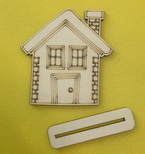 Bulk Craft Supplies: Blank Wooden Engraved House