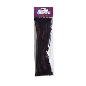 Chenille Stems 1: Chenille Stick 50 pcs Black