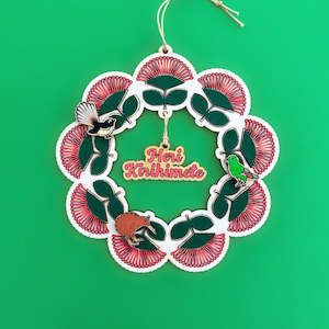 Pohutukawa Christmas Wreath