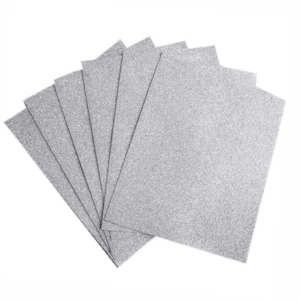 Christmas 2: Silver Glitter EVA Foam Sheets 10 pieces