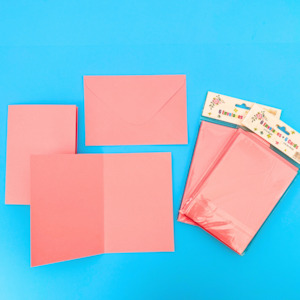 Christmas 2: 6pc Card and Envelope Pink