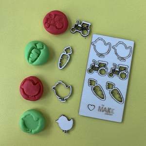 Clay 1: Play Dough Stamps - Farm