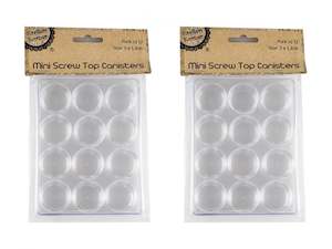 Mini Screw Top Canisters