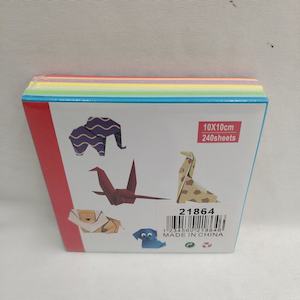 Origami Multi Coloured Square Paper 10x10cm - 240 Sheets