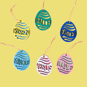 Easter Crafts 1: Easter Message Eggs Set of 6