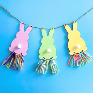 Easter Crafts 1: Macrame Bunny