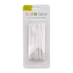 Elastic 1: Knit & Sew Elastic - White