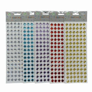 Craft Self Stick Diamond Shaped Gems 96pc