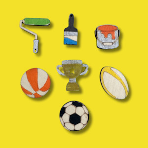 Father's Day Embellishments (Sports and Paint)