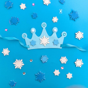 Snow Princess Felt Tiara
