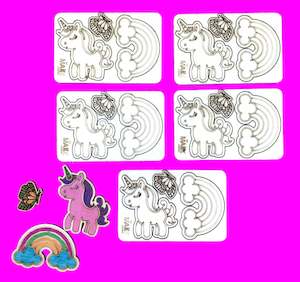 Fairy Garden Supplies: Mini Unicorn Wooden Shapes