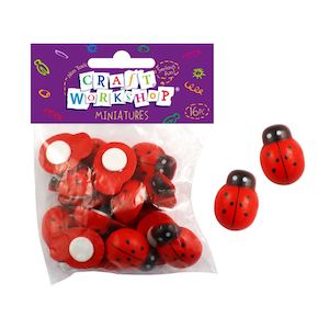 Fairy Garden Supplies: Giant Wood Ladybugs