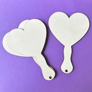 Fairy Garden Supplies: Heart Wand - Wood (Bulk Supplies)