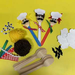 Food Crafts 1: Wooden Spoon Chefs