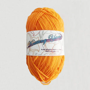 Halloween Supplies: Orange Mango Yarn 100g