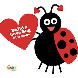 Insect And Bug Crafts: Love Bugs Dice Game - Free Printable