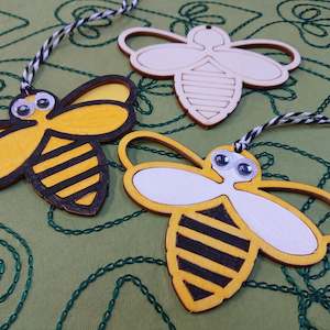 Insect And Bug Crafts: Wooden Bees