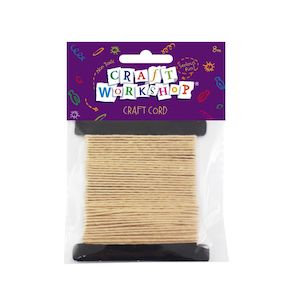 Craft Wax Cord Natural Colour 8m