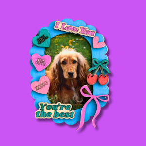 Magnet Crafts: 'Best Friends' Frame - Round