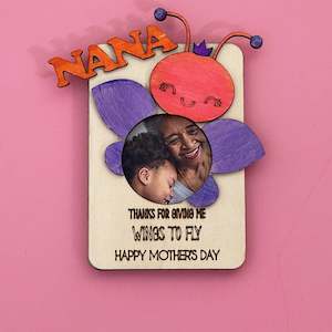 Mother's Day Butterfly Photo Frame Magnet