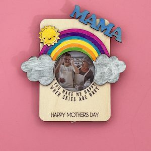 Magnet Crafts: Mother's Day Rainbow Photo Frame Magnet