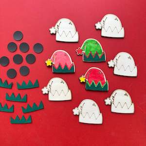 Magnet Crafts: Elf Hat Magnets