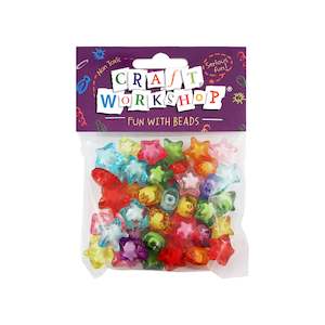 Transparent Colourful Star Beads