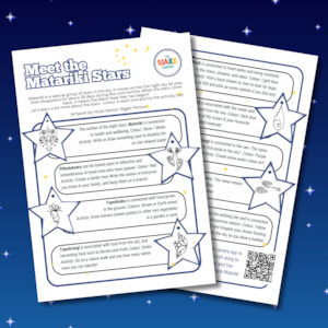 Matariki Crafts 1: Meet the Matariki Stars - Free Printable