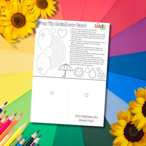 Rainbow Pop Up Card