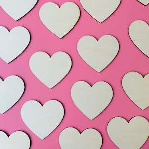 Mothers Day Supplies 1: Wooden Hearts