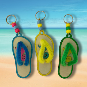 New Zealand Themed 1: Jandal Bag Charm