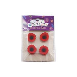 Craft Poppies 2.3cm dia. 4pc
