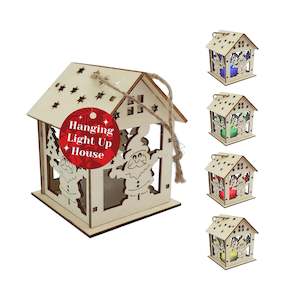 Other 1: Christmas Wooden Light Decoration 9cm