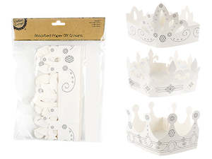 Paper Items 1: Set of 6 Paper Crowns