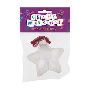 Plastic Amp Glass Items: Photoframe hanging Star bauble